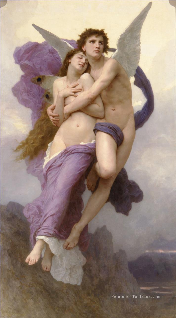 Le ravissement de Psyché ange William Adolphe Bouguereau Nu Peintures à l'huile